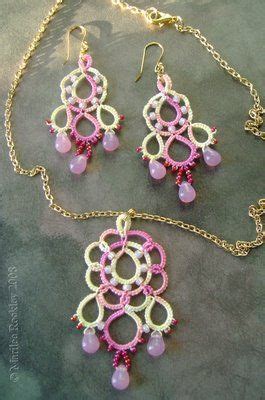 Yarnplayer S Tatting Blog Dream Necklace And Earring Set Or Pendant