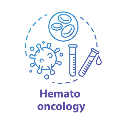 Hemato Oncologie Concept Icoon Diagnose Behandeling En Preventie Van