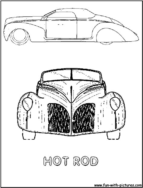 Hot Rod Coloring Page