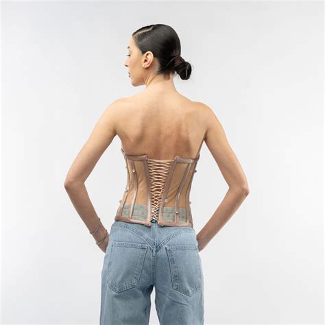 CORSET NUDE CU FLORI Esanata Design