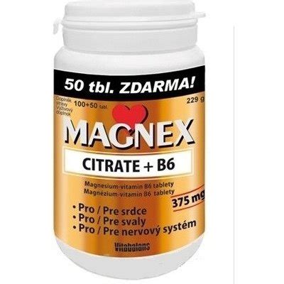 Magnex Citrate B Tabliet Od Heureka Sk