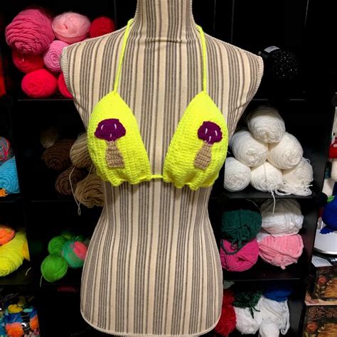 Neon Yellow Bikini Etsy