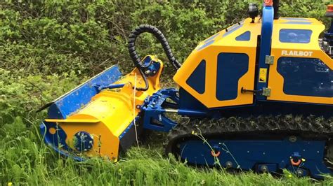 Farol Ltd Bomford Flailbot Remote Control Flail Mower Demonstration