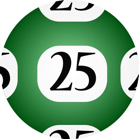 Clipart - #25 Lotto Ball
