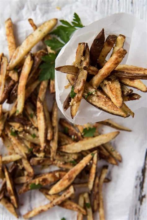 Baked Garlic Truffle Fries • The Crumby Kitchen