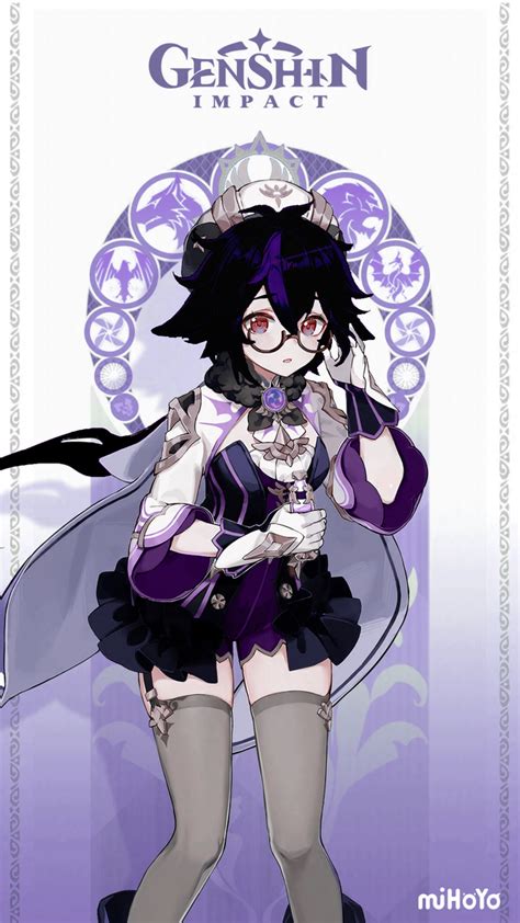 Goth Electro Sucrose Genshinimpact Character Design Cute Anime