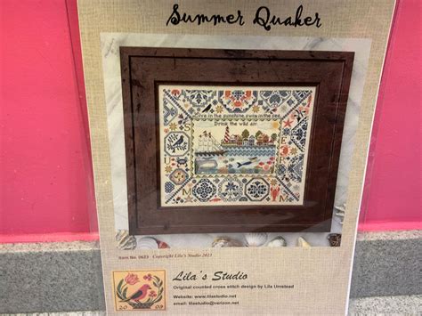 Lilas Studio Summer Quakerchart Cross Stitch Framing Oswestry