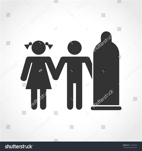 Male Female Sex Love Condom Vector Stock Vector Royalty Free Shutterstock