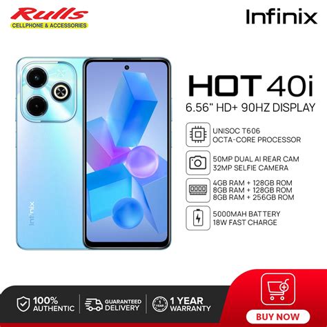 Infinix Hot 40i Smartphone 4GB 128GB 8GB 128GB 8GB 256GB Unisoc
