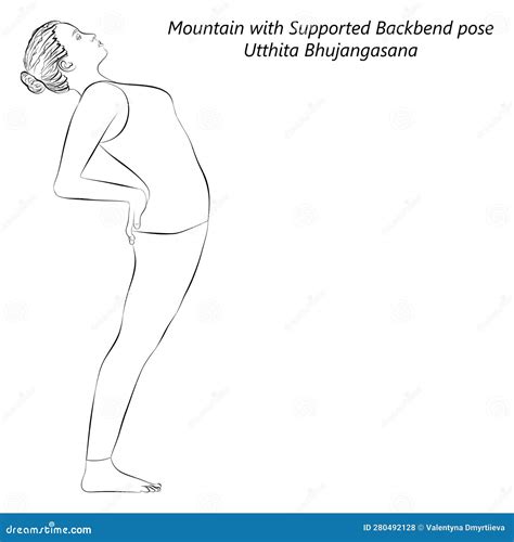 Sketch Of Bhujangasana Yoga Pose Vector Illustration Cartoondealer