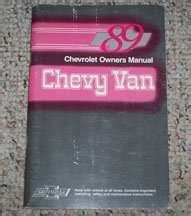 Chevrolet Van Owner S Manual