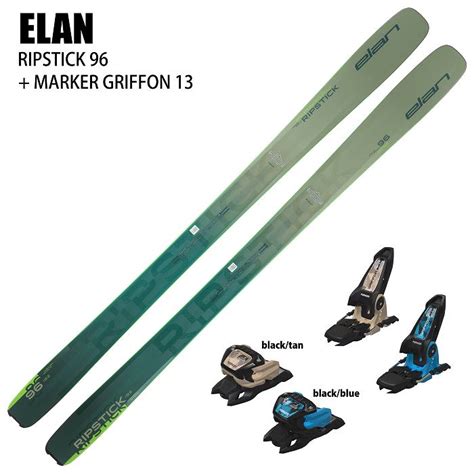 10ポイント還元 スキー2点セット エラン スキー板 2025 ELAN RIPSTICK 96 25 MARKER