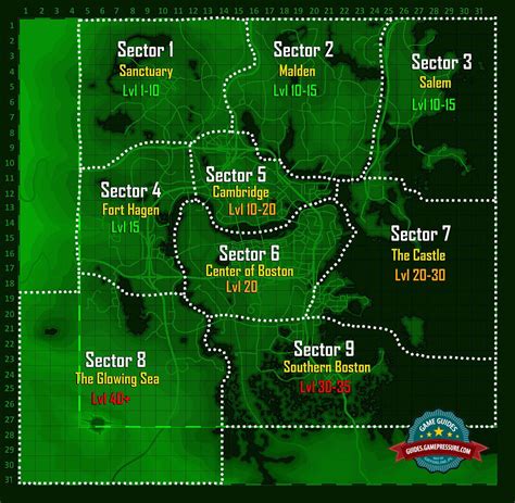 World map - enemy levels - Fallout 4 Game Guide & Walkthrough ...