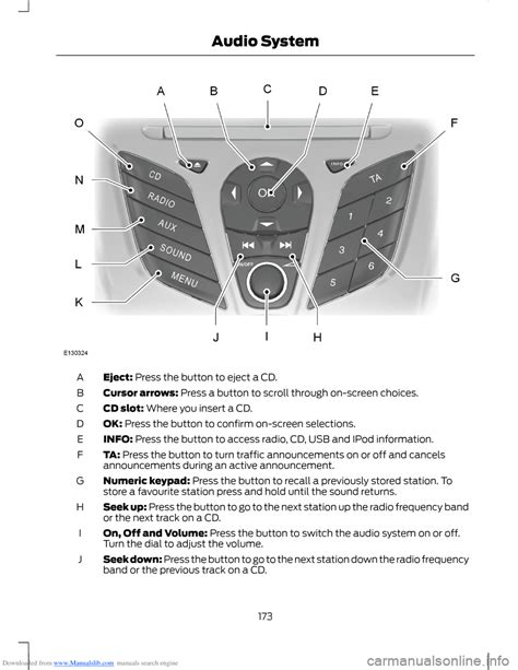 Ford B Max 2012 1g Owners Manual 256 Pages Page 180 Downloaded