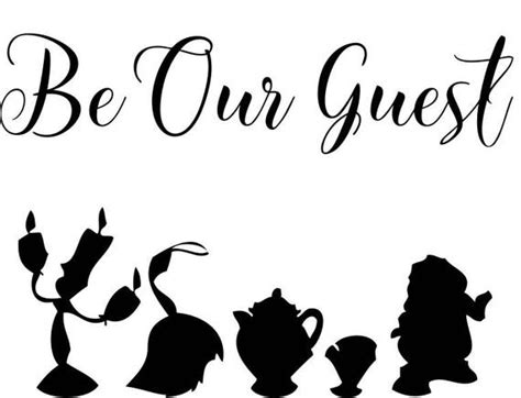 Disney Beauty And The Beast Be Our Guest Iron On
