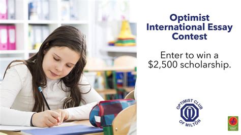 2019 Essay Contest Optimist Club Of Milton