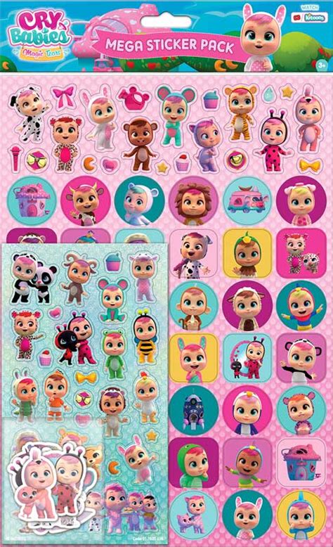 Cry Babies Mega Sticker Pack Wholesale