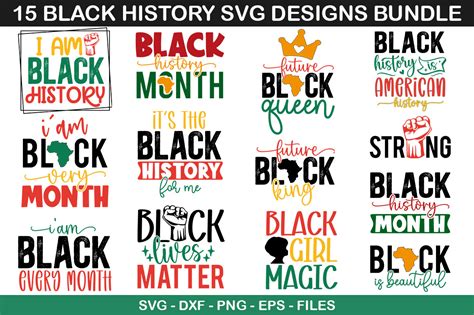 Black History SVG Bundle Graphic by fokira · Creative Fabrica