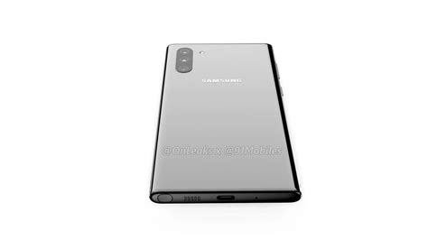 Samsung Galaxy Note 10 Renders Confirm No Headphone Jack Or Bixby Button