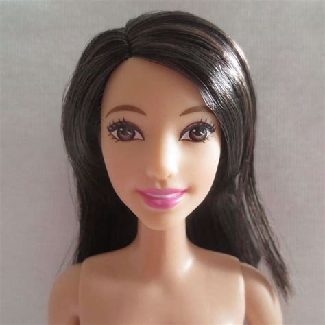 NEW Barbie Evolution Fashionista Tall Doll Asian Raven Hair NUDE Barbie Fashionista