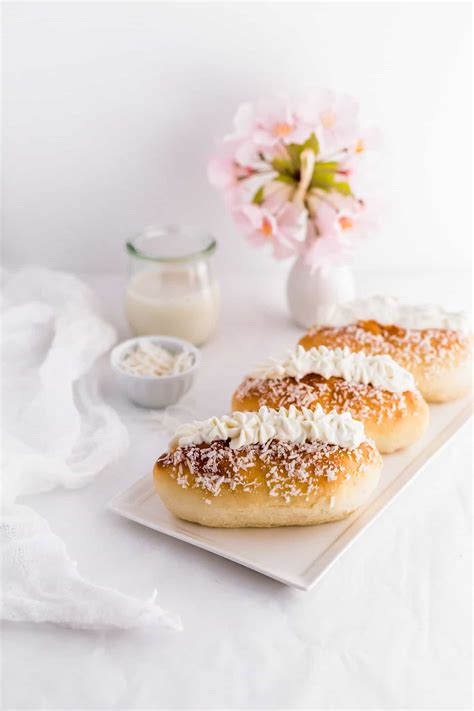 Coconut Cream Buns Sift And Simmer