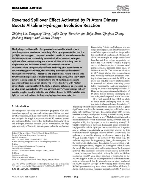 Reversed Spillover Effect Activated By Pt Atom Dimers Boosts Alkaline
