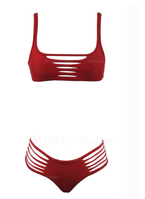 Sexy Einfarbig Bikini Bademode JJ S House