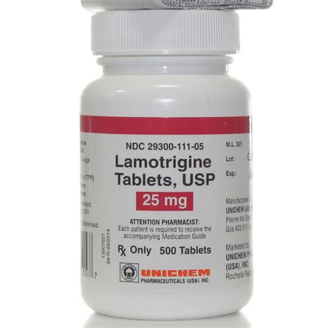 Lamotrigine Tab 25mg Rx Products