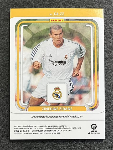 代購代標第一品牌樂淘letao2022 23 Panini Chronicles Soccer Zinedine Zidane Real