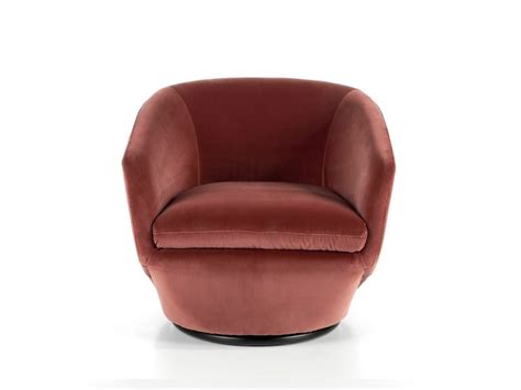 Fauteuil Pivotant Rembourr En Velours Conforama