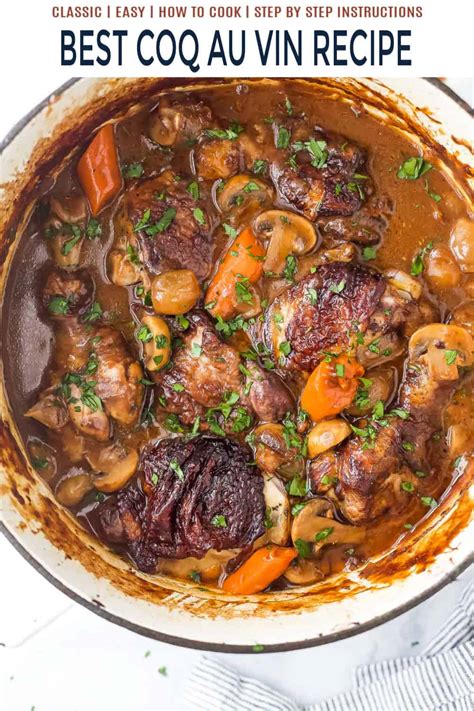 The Best Coq Au Vin Chicken Stew Joyful Healthy Eats