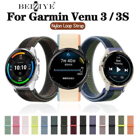 สายนาฬิกาข้อมือไนล่อน แบบเปลี่ยน สําหรับ Garmin Venu 3 Series Smart