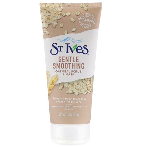 St Ives Gentle Smoothing Oatmeal Scrub And Mask 6 Oz 170 G Iherb