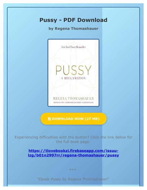 Ebook Pussy By Regena Thomashauer By Karalittelms Issuu