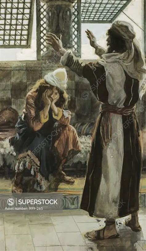 Nathan Reproaches David James Tissot 1836 1902 French Jewish Museum New York Usa Superstock