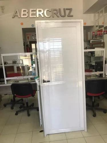 Puerta Aluminio Blanco Brillante Reforzada Ciega 80x200 En Venta En