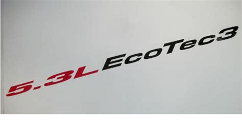 53l Ecotec 3 2 Hood Sticker Decals Emblem Chevy Silverado Gmc Sierra