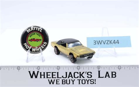 Custom T Bird Gold With Button Hot Wheels 1967 Mattel Redline Vintage Wheeljack S Lab