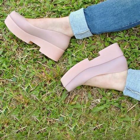 Melissa Ultragirl Platform Nude Color Women S Fashion Footwear Flats On Carousell