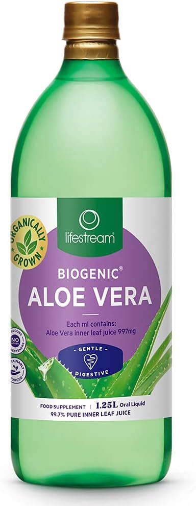 Lifestream Biogenic Aloe Vera Juice 1 25l Au Health