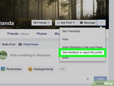how to report someone on facebook and get them deleted