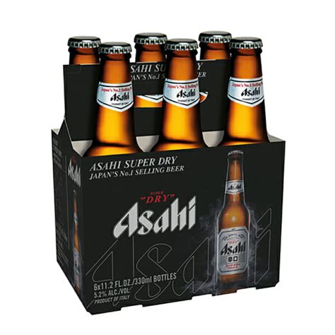 Asahi Beer Small Bottle 330ml Pack6btls S Liquor