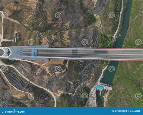 Aerial View Of Pingtang Bridge In Guizhou China Stock Photo Image Of