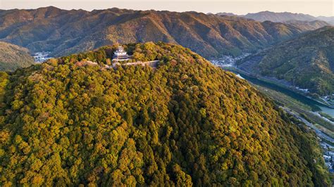 Iwakuni Castle Aerial View Iwakuni Yamaguchi Prefecture Honshu