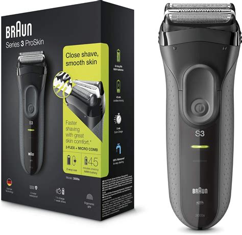 Braun Series 3 ProSkin 3000s Electric Shaver Rechargeable And Cordless