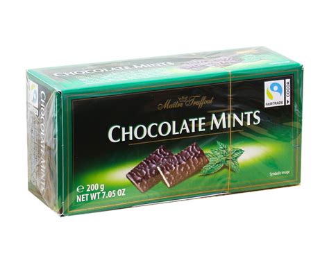 Конфеты шоколадные с начинкой со вкусом мяты Maitre Truffout Chocolate ...