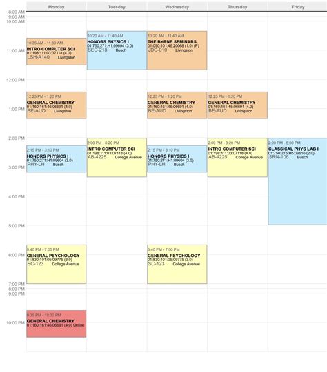 Thoughts on my schedule? : r/rutgers