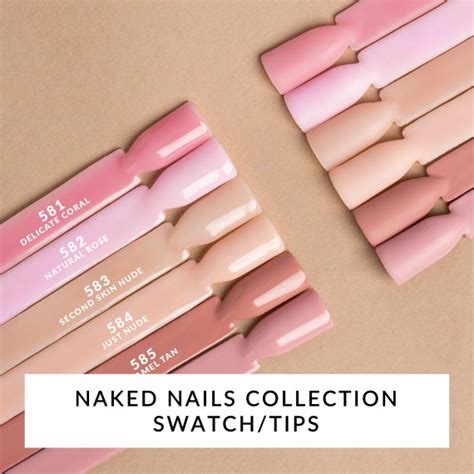 Naked Nails Collection Color Swatches Tips 6pcs Semilac Ie
