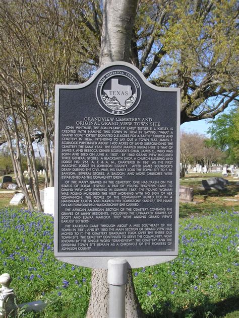 Johnson Co Txgenweb Grandview Cemetery