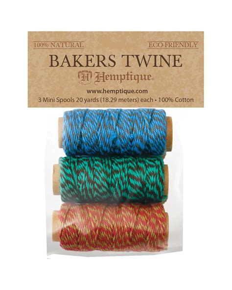 Hemptique Cotton Bakers Twine Mini Spool Bag Set Walmart